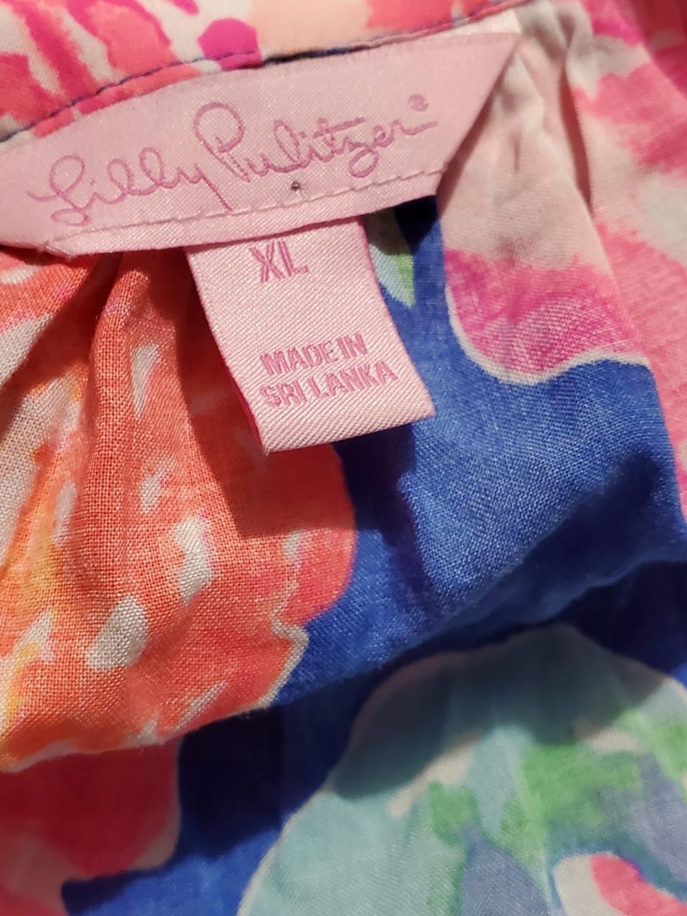 Lilly Pulitzer Vibrant Floral Tunic in Blue, Pink, Green - Picture 3 of 7